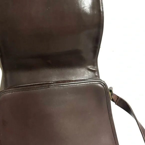 Coach vintage distressed Brown Leather Crossbody Bag - Picture 7 of 10